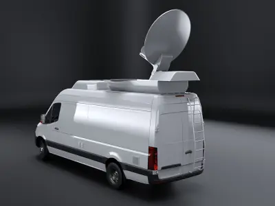  TV Broadcast Satellite Van PBR 