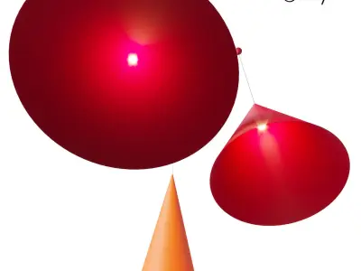 w151 Extra large pendant 3D model