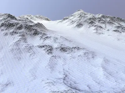 Landscape 27 Low-poly 3D model