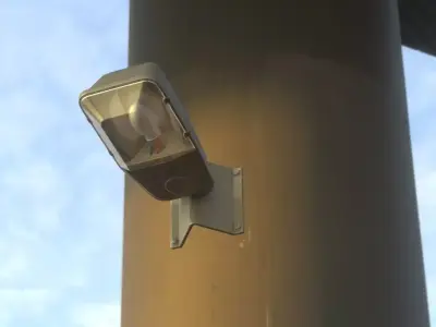 Street Light -2- Wall Version Low-poly 3D model