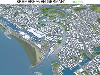 Bremerhaven Germany Low-poly 3D model
