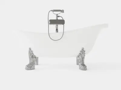 Bath Tub Low-poly 3D model