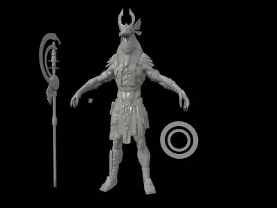Anubis Hig poly Zbrush project 3D model
