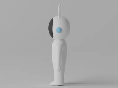 Cartoon Astronaut 3D model