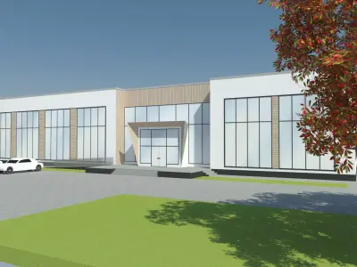 Industrial building  3D model buy
