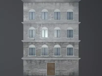 Building European v01 Low-poly 3D model