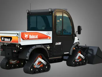 UW56 - Toolcat Utility Work Machine - Bucket  2 in 1 3D Model Pack