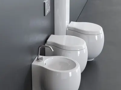 Scarabeo Ceramiche Planet WC art 8401 art 8402 art 8404 3D model