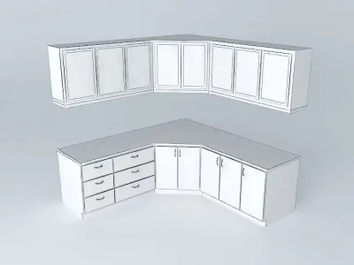 Corner KItchen Cabinets over 2100 downloads and not a single ... 3D model