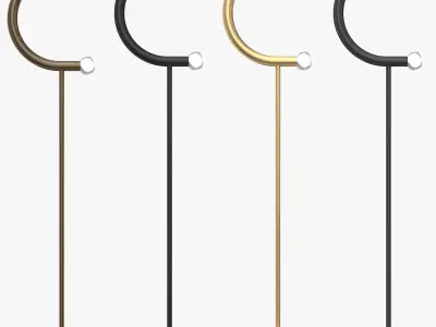 Bower C Floor Lamp 3D model