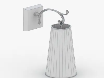 1472 - Bra Lamp Low-poly 3D model