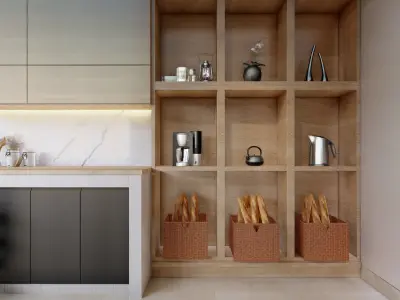 MINIMALIS KITCHEN 3D model