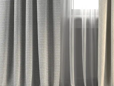 Curtain Set 274 3D model