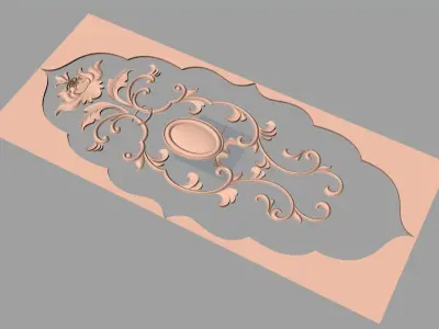 Woodworking CNC Router 3D Relief STL models used for artcam E450 3D model