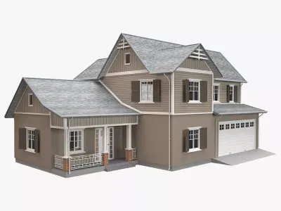 Traditional House 16 Low-poly 3D model