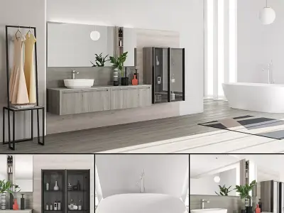 Bathroom furniture set Rush 3D model