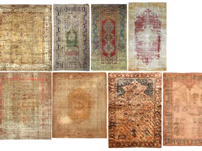Carpets vintage turkish vol 01 3D model