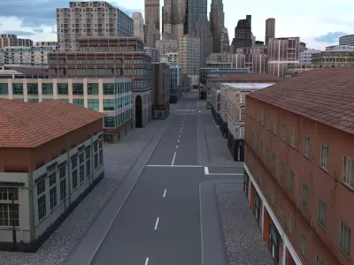 City 103 Low-poly 3D model
