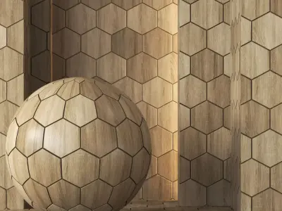 Decorative Wood Panel Texture 4K - Seamless Texture