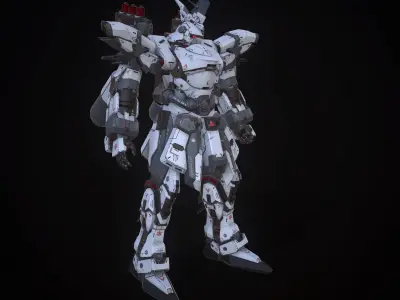 Assault Mech Low-poly 3D model purchase