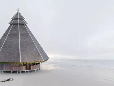 Traditional Houses - Rumah Kariwari Low-poly 3D model