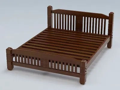 Bed Cot 03 3D model