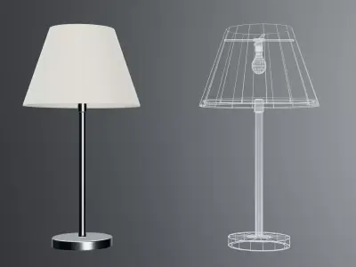 modern office lamp Low-poly 3D model
