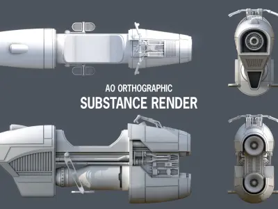 Luthen Style Bike updated re-release Low-poly 3D model