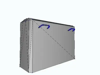 New York Green Trash Can Free low-poly 3D model