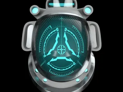 Helmet Astronaut 3D model