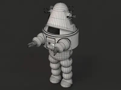 Robby The Robot Low-poly 3D model