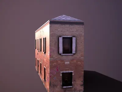 House v1 Low-poly 3D model