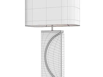 Brass Leather Table Lamp Liang and Eimil Carlton Low-poly 3D model