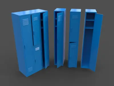PBR School Gym Locker 04 - Multi color Pack