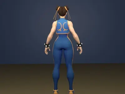 chun li  3D model