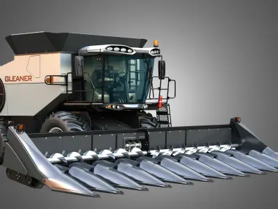 S96 - Combine Harvester - Corn Harvester Head 3D model
