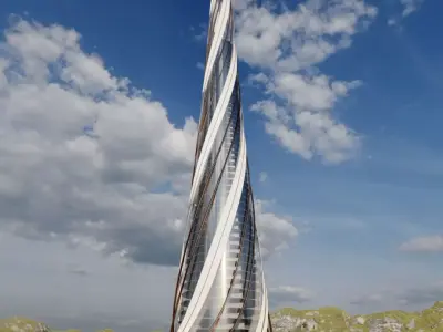 Future building Tower City 2 3D model