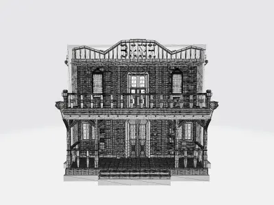 Wild west bank 3D print model