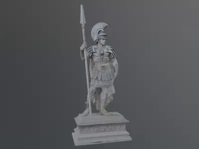 roman soldier statue 3D model