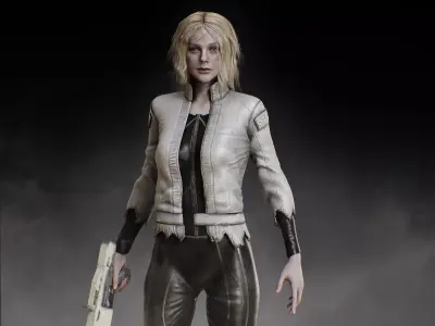 Thia from Predator Badlands Low-poly 3D model