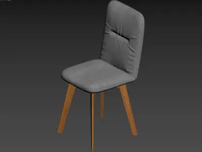 chair NAVIGLI Marron clair 3D model