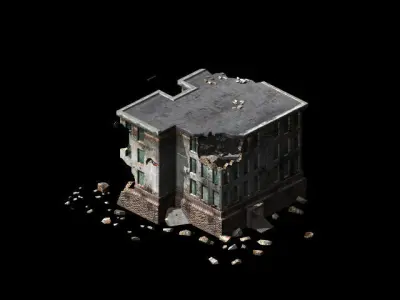 Future World - Ruins 03 3D model