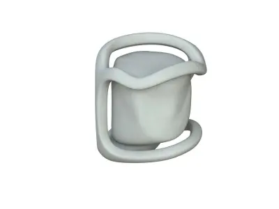 SciFi Shape Object Low Poly 123 Low-poly 3D model