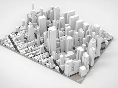 Broadway New York State United States 3D model