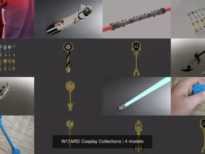 W17ARD Cosplay Collections 3D Model Pack