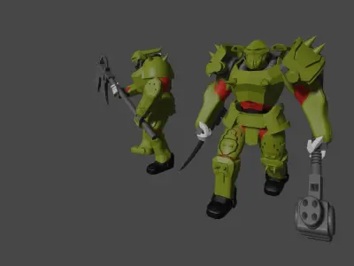 Krork two robots 3D print model