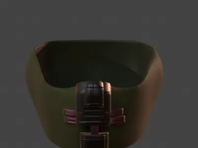 Gas mask helmet 3d model scifi Low-poly  Low-poly 3D model 137