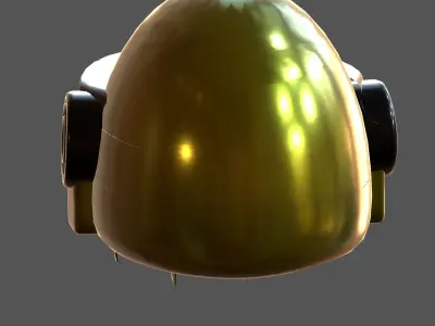 Helmet plastic mask protection pollution Low-poly 3D model Low-poly 3D model