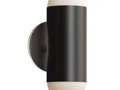 Soft Black Kira 2 Light Wall Sconce 3D model