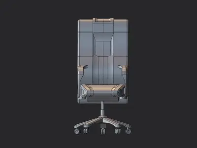 Office Supplies Series - Office Chair and Desk Set 3D print model